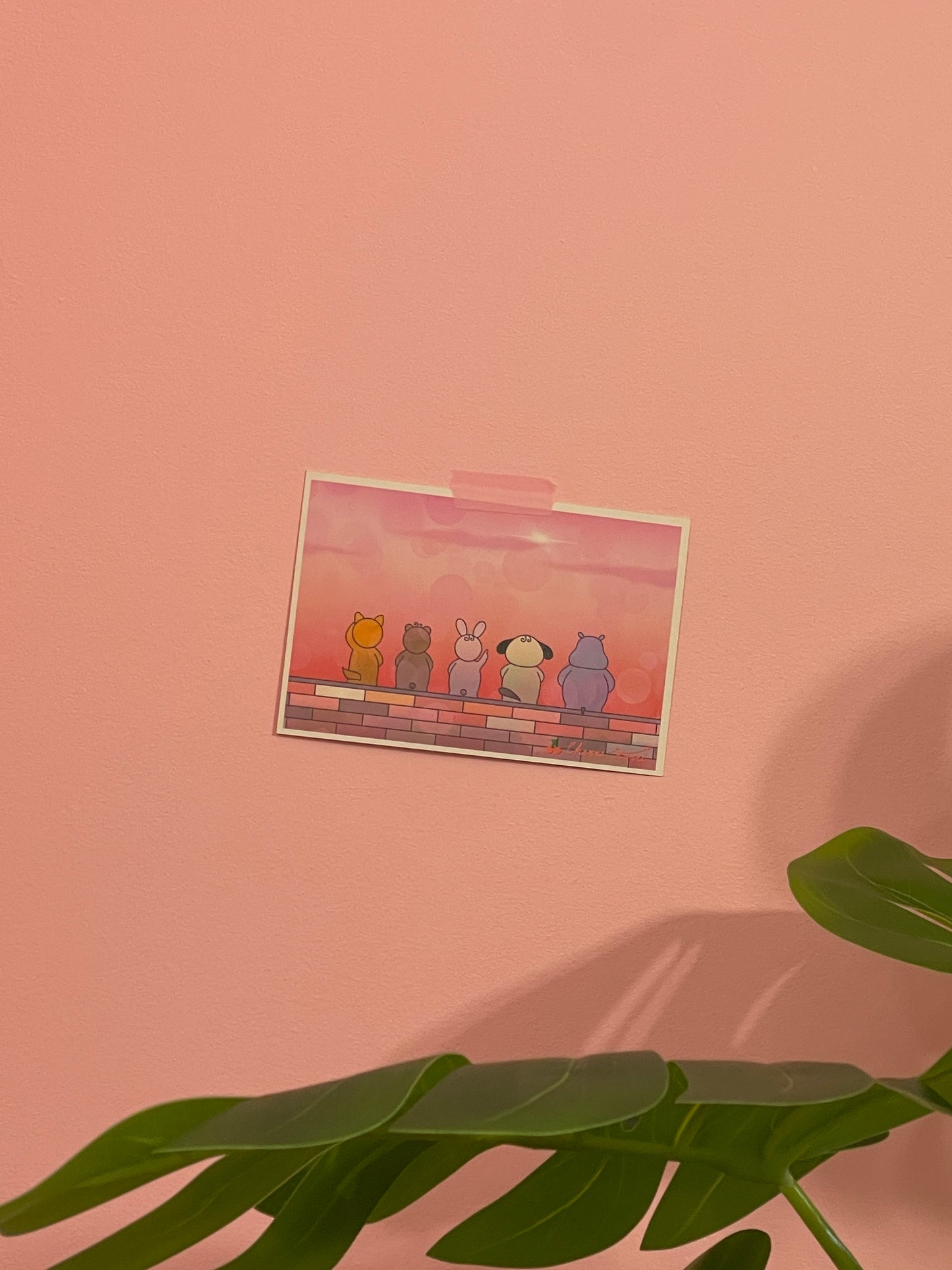 Over Looking Sunset - Postcard (1pc)